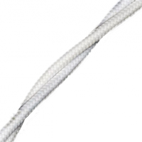 FD10323 Электрический гибкий кабель в шелковой оплетке 2х1,0мм2 (50 метров), цвет белый