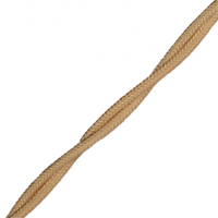 FD10325 Электрический гибкий кабель в шелковой оплетке 2х1,0мм2 (50 метров), цвет золото