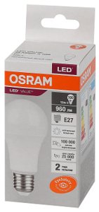 4058075579002 Лампа светодиодная OSRAM LED Value LVCLA100 12SW/840 (100W) 230V E27 960Lm 118x60mm