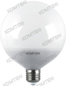 15044843 Лампа светодиодная Белый шар 12Вт 220В 2700К KOMTEX теплый белый